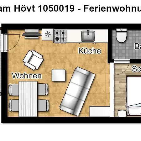 Haus Am Hoevt - 19 Апартаменты Гёрен